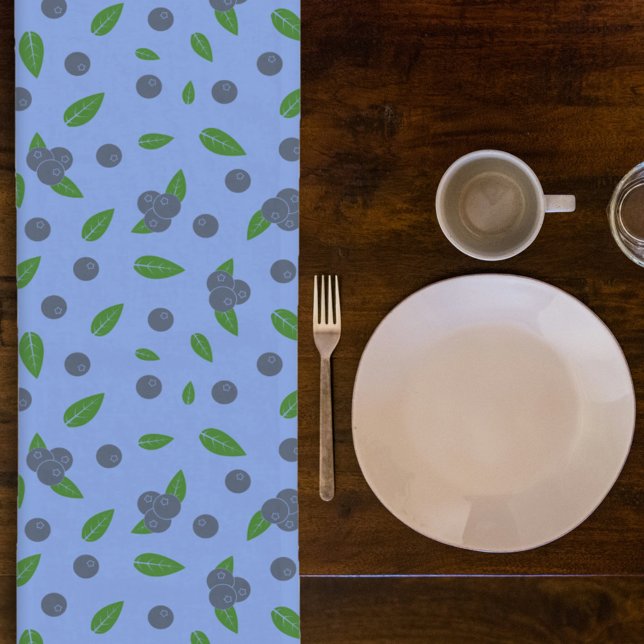 Blueberry pattern Table Runner (Blueberry pattern Table Runner)