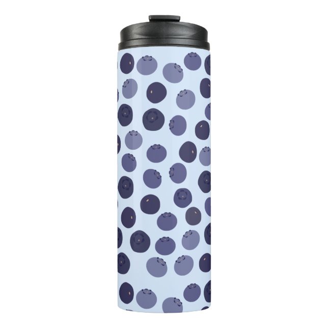 Blueberry Pattern Thermal Tumbler (Front)