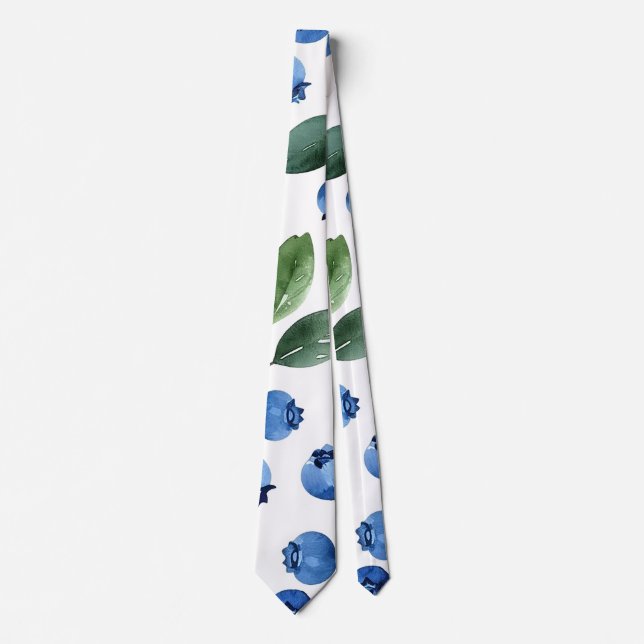 Blueberry pattern tie (Front)