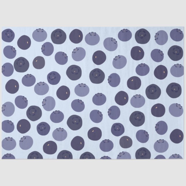 Blueberry Pattern Tissue Paper (Front)