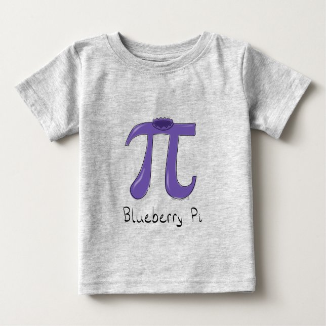 Blueberry Pi Cute Math Pi Day Kid's Baby T-Shirt (Front)