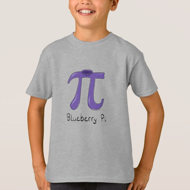 Blueberry Pi Cute Math Pi Day Kid's Boy's T-Shirt (Front)