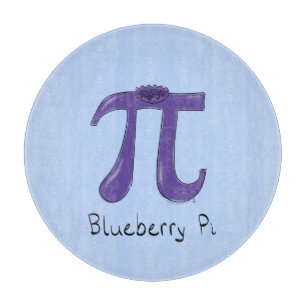 Blueberry Pi Cute Math Pi Day Pie Cutting Board