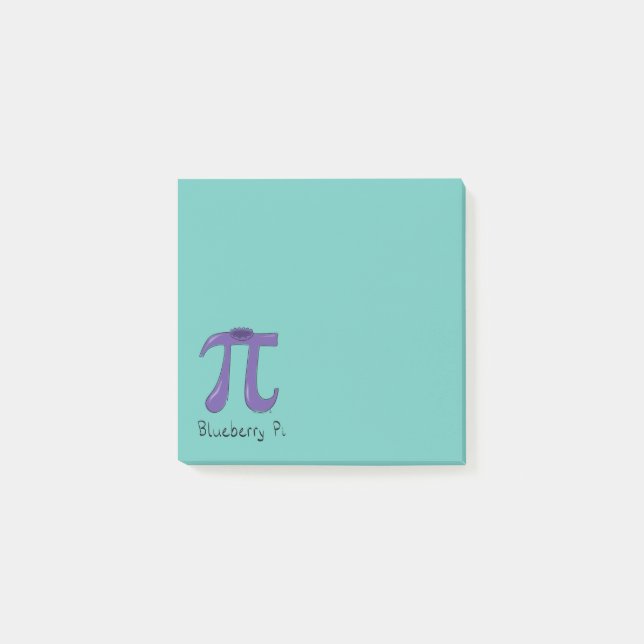 Blueberry Pi Symbol Math Teacher Gift Post-it Notes (Front)