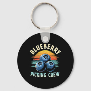 Blueberry Picking Crew Farmer Farming  Key Ring