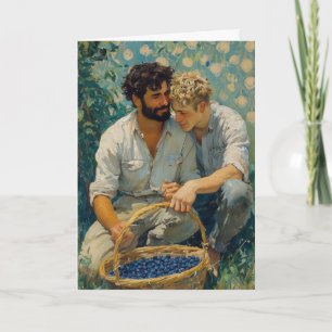 Blueberry Picking Embrace Card