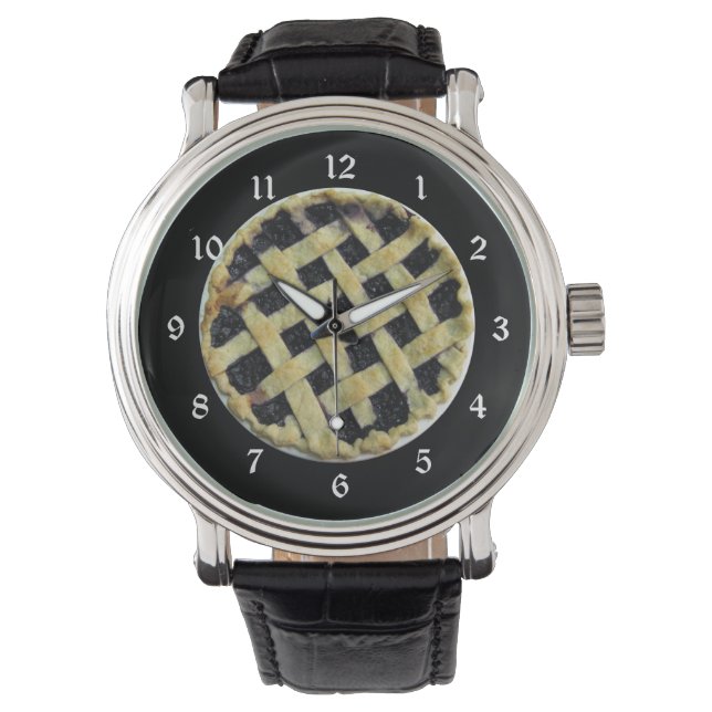 Blueberry Pie Fun Novelty Watch (Front)