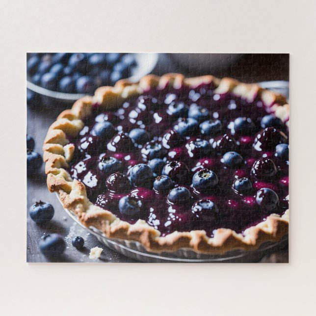 Blueberry Pie Jigsaw Puzzle (Horizontal)