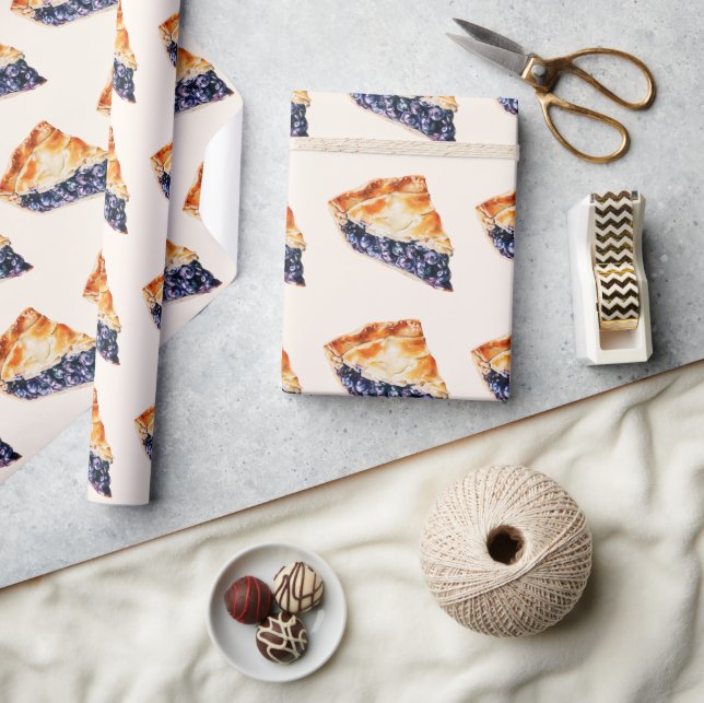 Blueberry Pie Wrapping Paper (Crafts)