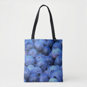 blueberry pile tote bag