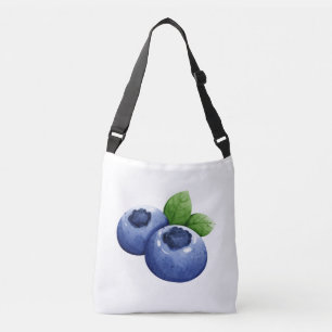 Blueberry Print Crossbody Bag