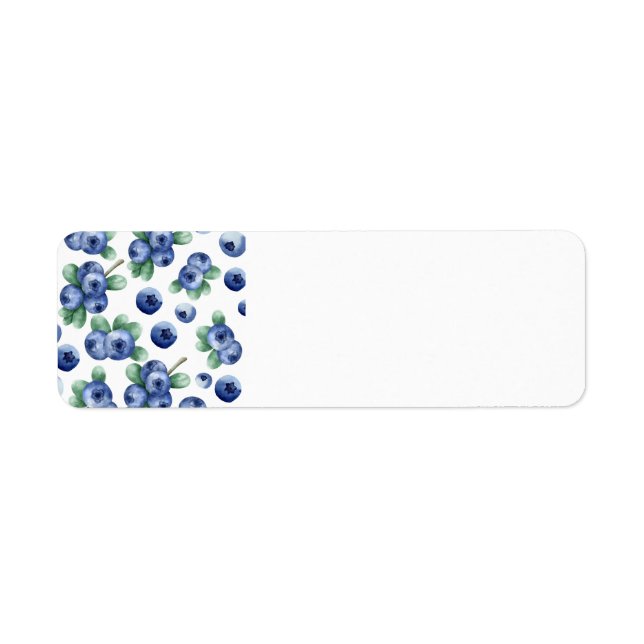blueberry print return label return address label (Front)