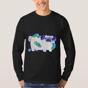 Blueberry Pug Watercolor Classic T-Shirt 579