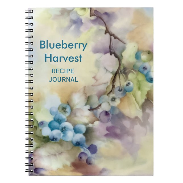 Blueberry Recipe Notebook (Front)