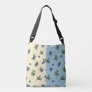 Blueberry Repeat Pattern – Pastel Vibe Crossbody Bag