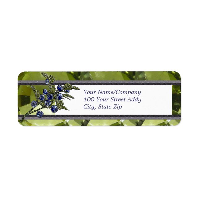 Blueberry Return Address Label (Front)