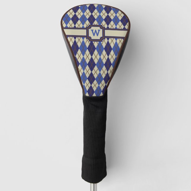 Blueberry Scone Argyle Driver Cover (Front)