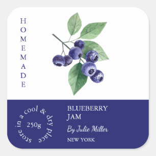 Blueberry Small Business Label