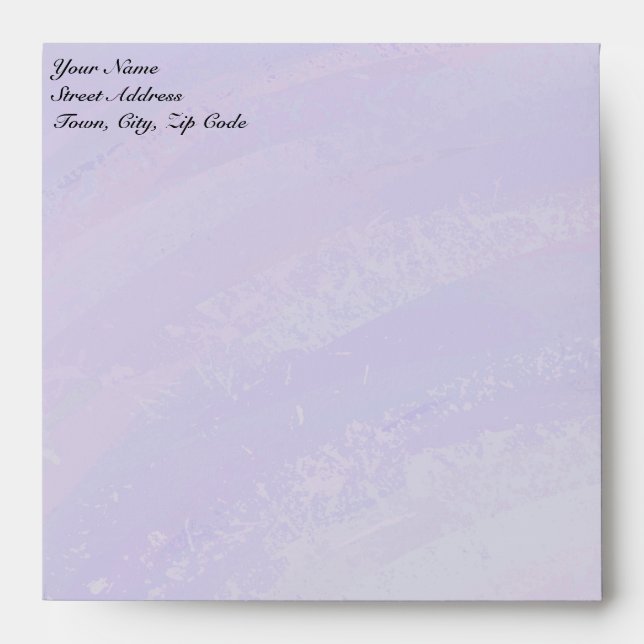 Blueberry Smear and Black Monogram Envelopes (Front)