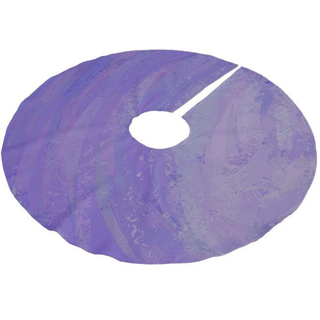 Blueberry Smear Brushed Polyester Tree Skirt (Angled)