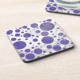 Blueberry Smear Polka Dot Coaster