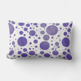 Blueberry Smear Polka Dot Lumbar Cushion