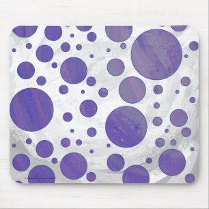 Blueberry Smear Polka Dot Mouse Pad