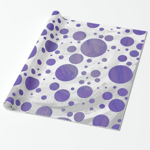 Blueberry Smear Polka Dot Wrapping Paper