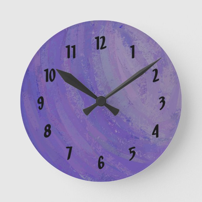 Blueberry Smear Round Clock (Front)