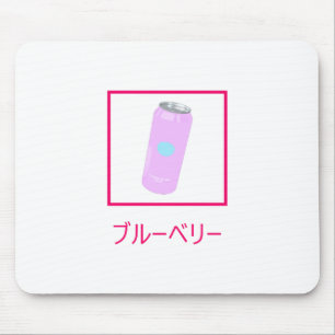 Blueberry Soda Soft Drink Vaporwave Aesthetic Mouse Pad