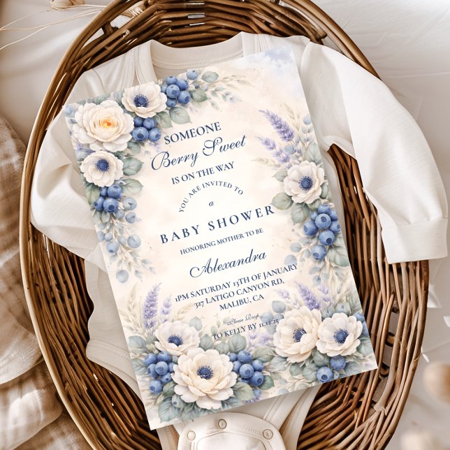 Blueberry Story Garden Baby Shower Invitation (Creator Uploaded)