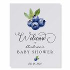 Blueberry | Sweet Baby Shower Welcome Sign