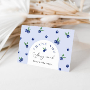 Blueberry Thank you berry much Thank you Card