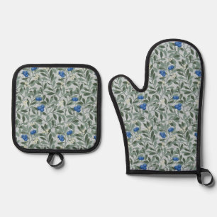 Blueberry Tree, William Morris Oven Mitt & Pot Holder Set
