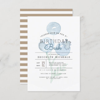 Blueberry Trio | Berry Watercolor Birthday Bash Invitation