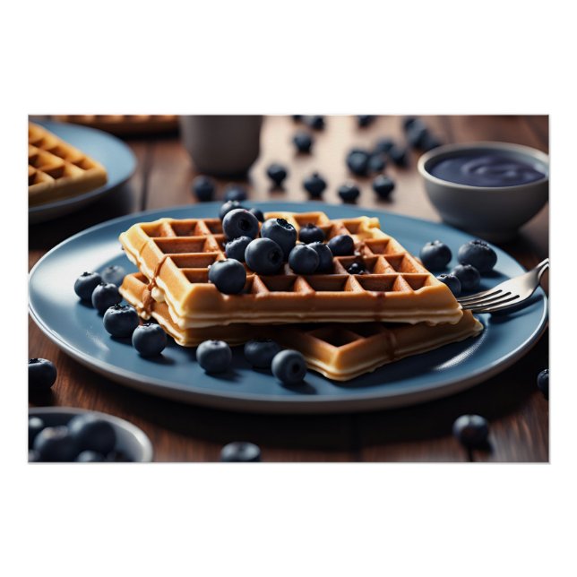 Blueberry Waffles Poster (Front)