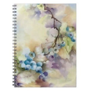 Blueberry Watercolor Notebook
