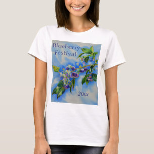 Blueberry watercolor painting T-Shirt