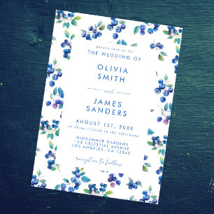 Blueberry Wedding Invitation