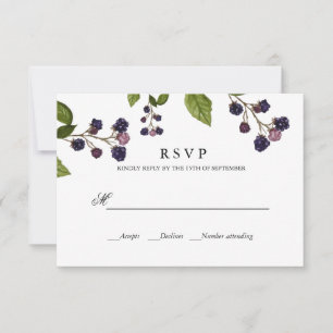 BlueBerry   WEDDING Response RSVP