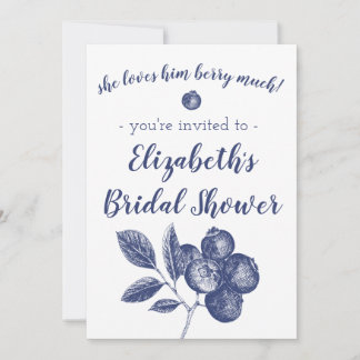 Blueberry Wedding Shower Invitation