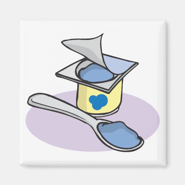 blueberry yogurt magnet (Front)
