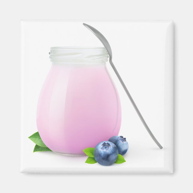 Blueberry yogurt magnet (Front)