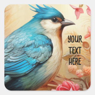 BlueBird 1a Square Sticker