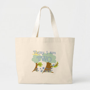 Bluebird 2nd Birthday Tshirts and Gifts Large Tote Bag