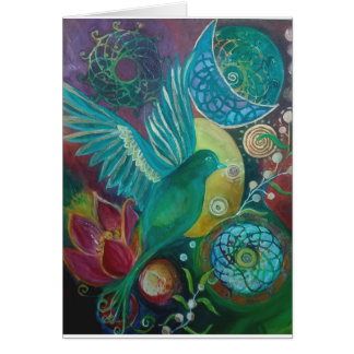 Bluebird abstract fantasy spirituaĺ