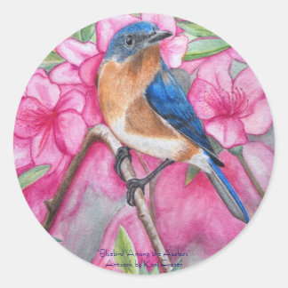 Bluebird Among the Azaleas STICKERS