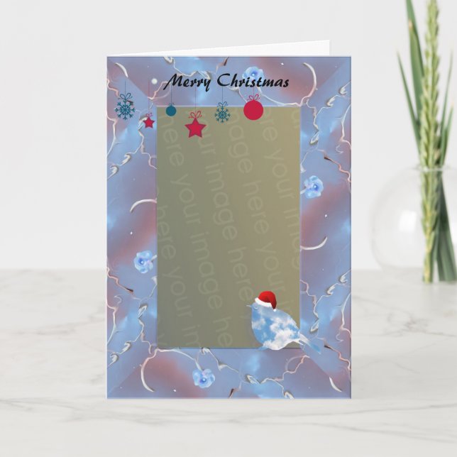 Bluebird at Christmas Template (Front)