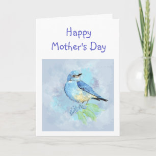 Bluebird Bird Art Scripture Christian Mother's Day Card