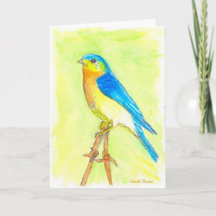 Bluebird Birthday Card